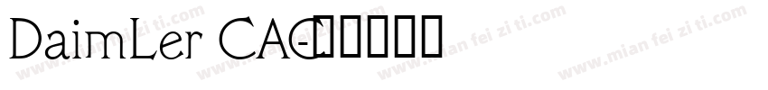 DaimLer CAC字体转换